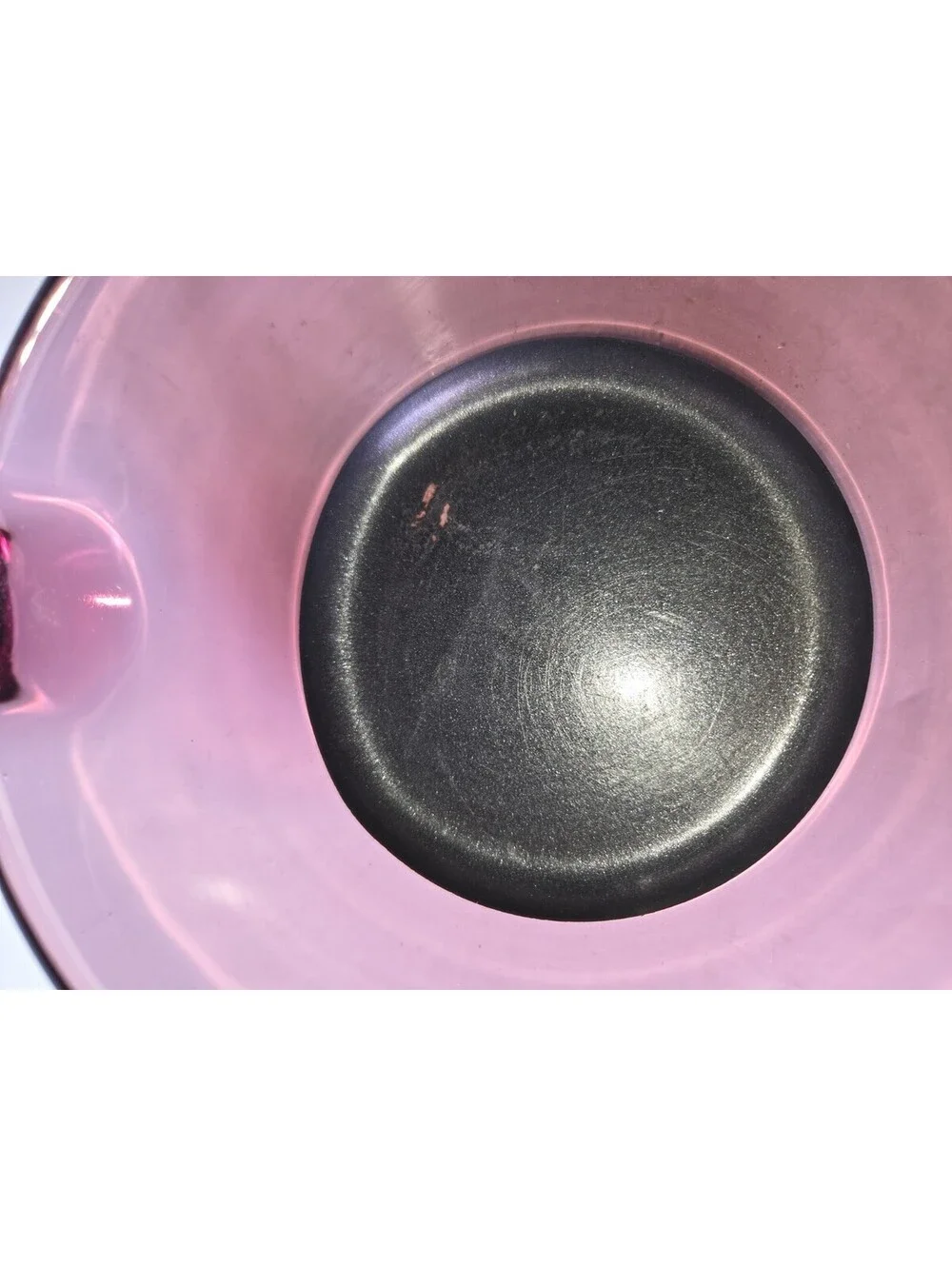 Vintage Vision Corning PYREX Cranberry Glass 1L Sauce Pan Pot Pour Spout SG3